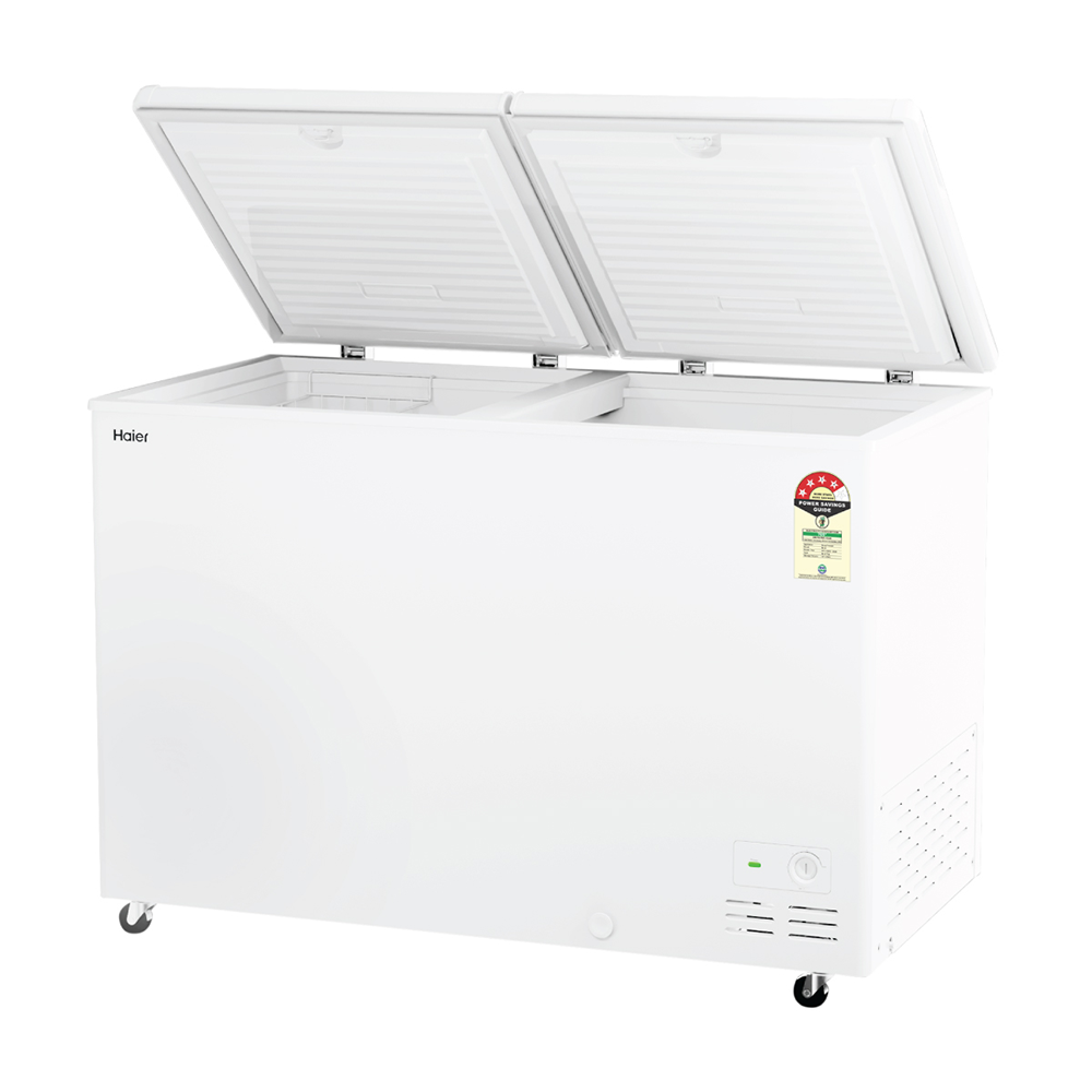 Haier 320 Ltr Double door- White Colour Convertible Hard top Freezer
